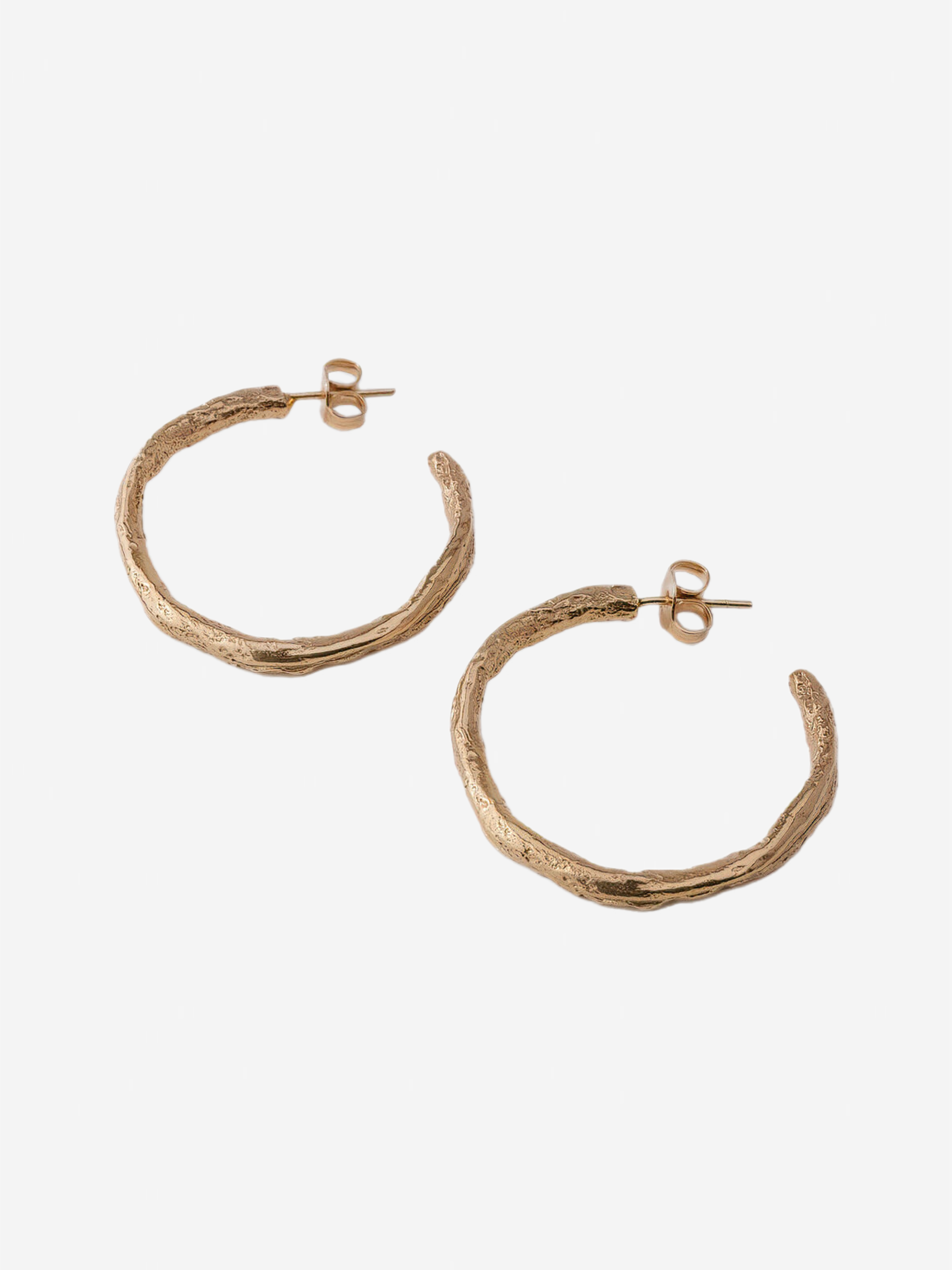 Large Stoned Hoops
