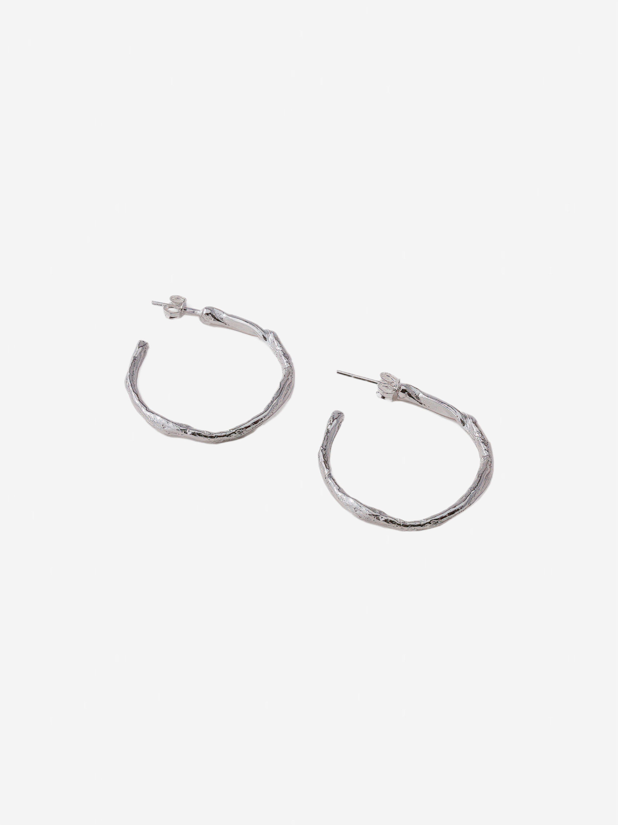 Medium Stoned Hoops